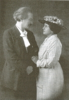 Ignacy i Helena Paderewscy w dniu ich słubu - 31 maja 1899