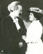 Państwo Paderewscy Ignacy i Helena na ślubnym kobiercu 1899